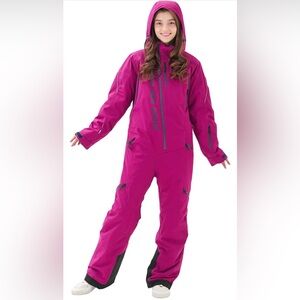 NEW Women One Pieces Ski Suits Waterproof Warm Insulated Ski Jumpsuit